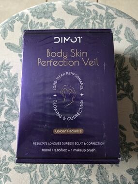🎊NIB DIMOT Body Skin Perfection Veil - Golden Radiance (Purple & Gold)